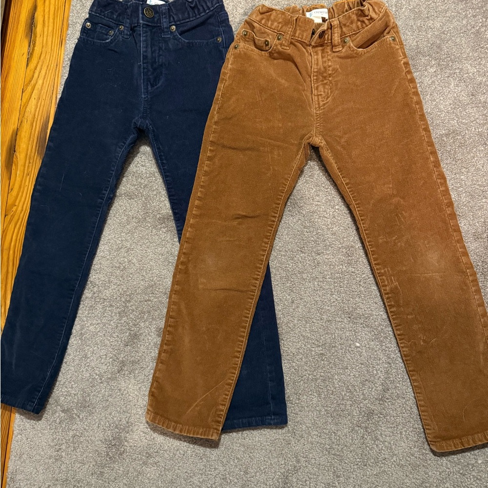 Crewcuts Kids Corduroy Jeans - Navy and Brown